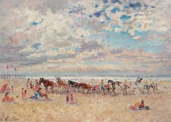 Trouville Warm Weather | Andre Hambourg | oil painting