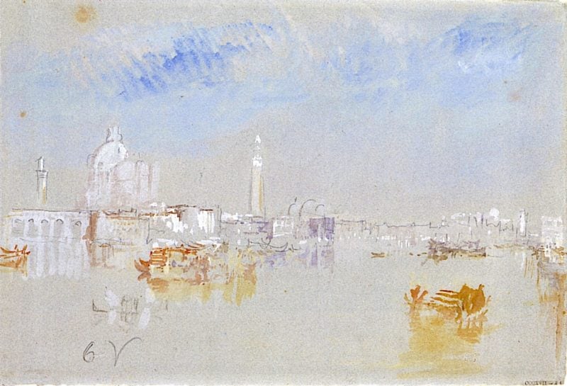 The Punta della Dogana and Bacino from the Giudecca Canal | Joseph Mallord William Turner | oil painting