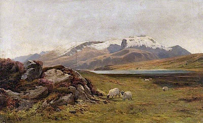 Ben Nevis -  The First Snow | James Alfred Aitken | oil painting