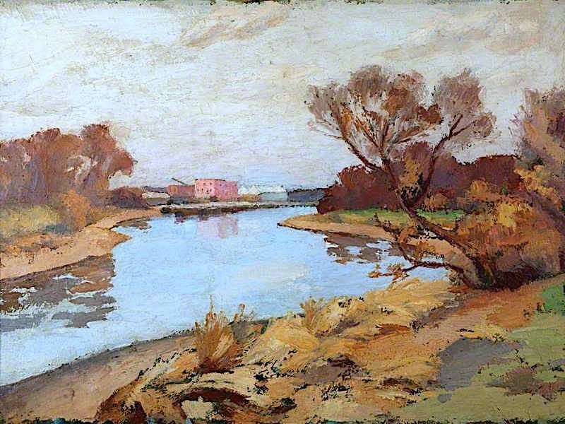 Landscape with River | Frederick James Porter | oil painting