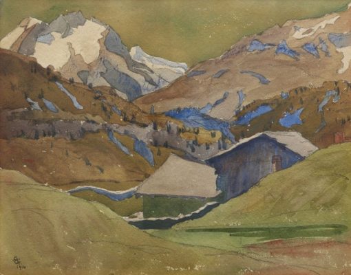 Mountainous Landscape | Giovanni Giacometti | Oil Painting