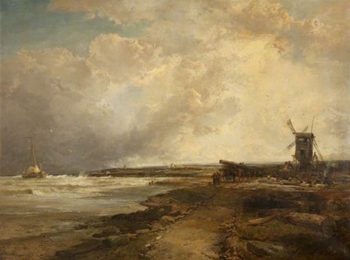 After a Thunderstorm on the Sussex Coast | James Webb | Oil Painting