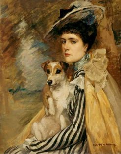 Jeanne with her Terrier | Rupert Bunny | Oil Painting