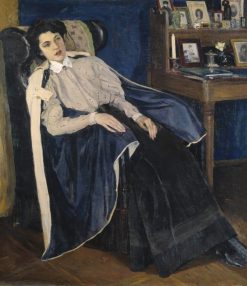 Portrait of Olga Nesterova | Mikhail Vasilevich Nesterov | Oil Painting