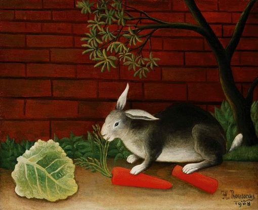 The Rabbits Meal | Henri Rousseau | Oil Painting