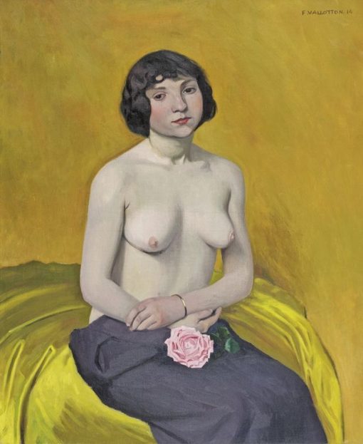 Woman with a Rose | Felix Vallotton | Oil Painting