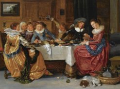 An Elegant Merry Company | Hendrick Pot | Oil Painting