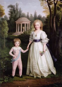 Marie Therese and Louis Charles of France | Ludwig Guttenbrunn | Oil Painting