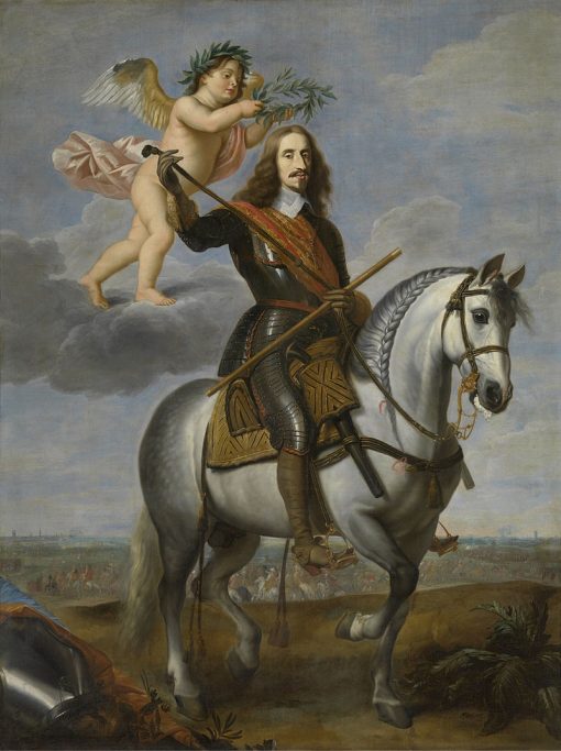 Equestrian portrait of Archduke Leopold Wilhelm | Jan van den Hoecke | Oil Painting