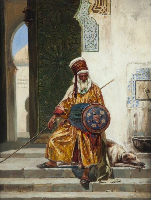 An Arab Guard | Giacomo Mantegazza | Oil Painting
