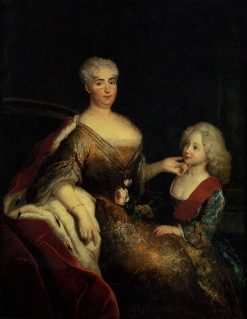 Markgrafin Maria Dorothea von Brandenburg-Schwedt and Her Son Friedrich Wilhelm. | Antoine Pesne | Oil Painting