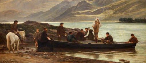 Letters and News at the Loch Side | Henry Tanworth Wells | Oil Painting