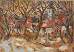 Village derrière les arbres | Andre-Julien Prina | Oil Painting