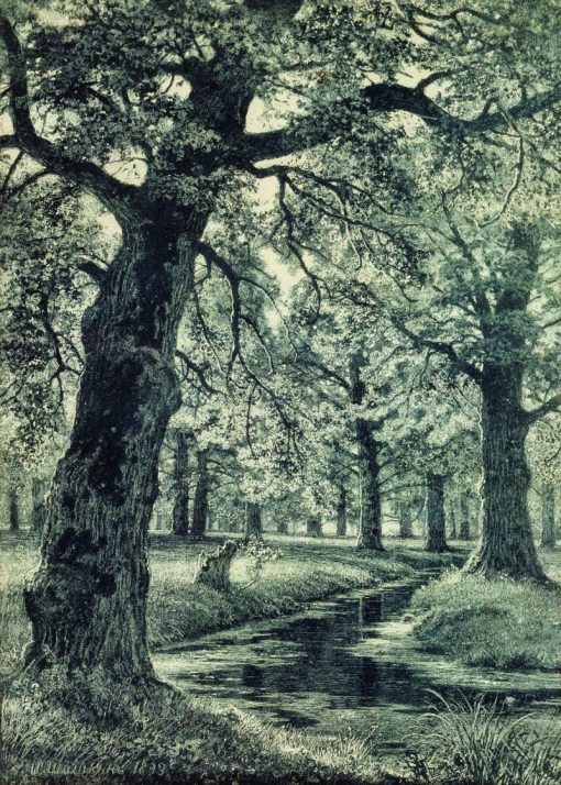 An Oak Forest | Ivan Ivanovich Shishkin | Oil Painting