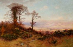 A View Looking North along Conway Valley from Caerhun | Josiah Clinton Jones | Oil Painting