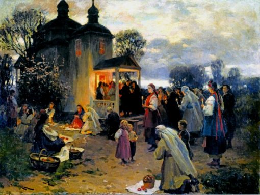 Easter in Ukraine | Nikolai Pimonenko | Oil Painting