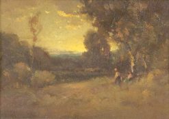 Pastoral Landscape with Two Figures | Alexis Matthew Podchernikoff | Oil Painting