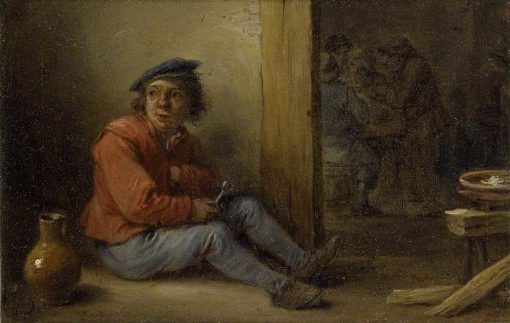 A Young Peasant Seated in an Interior | David Teniers II | Oil Painting