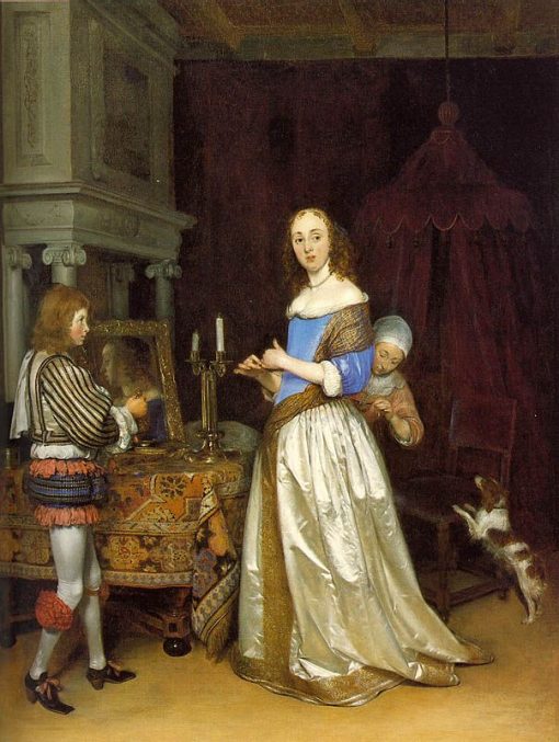 Lady at her Toilette | Gerard ter Borch | Oil Painting