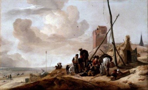 A Coastal Scene | Philips Wouwerman | Oil Painting