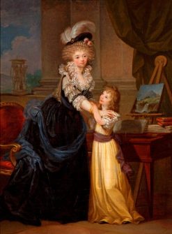 A Young Lady and a Little Girl | Marguerite GErard | Oil Painting