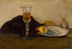 Still life with a Glass of Wine | Willem de Zwart | Oil Painting