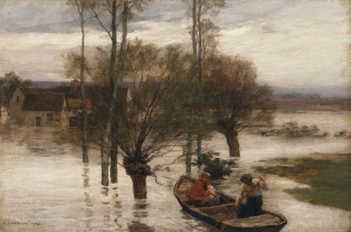 A Flood | LEon Augustin Lhermitte | Oil Painting