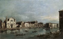 The Grand Canal with Santa Lucia and the Scalzi | Francesco Guardi | Oil Painting