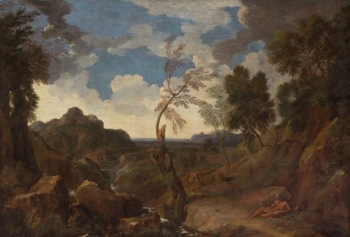 Landscape with Saint Jerome and the Lion | Gaspard Dughet | Oil Painting