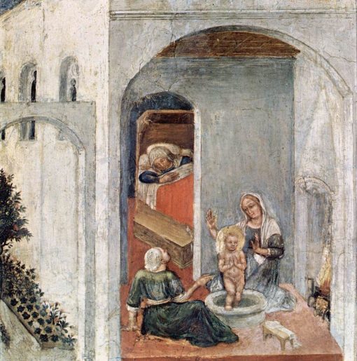 Birth of Saint Nicholas (Quaratesi Altarpiece) | Gentile da Fabriano | Oil Painting