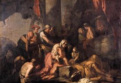 Liriope Bringing Narcissus before Tiresias | Giulio Carpioni | Oil Painting