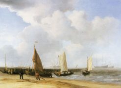 Beach Scene | Willem van de Velde the Younger | Oil Painting