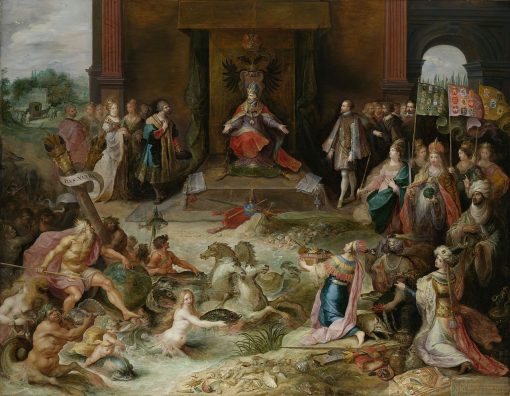 Allegory on the Abdication of Emperor Charles V in Brussels | Frans Francken the Younger | Oil Painting