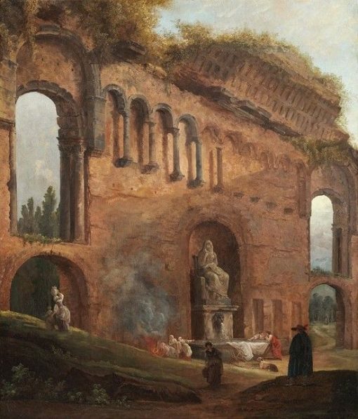 Roman Ruins with Laundresses | Hubert Robert | Oil Painting