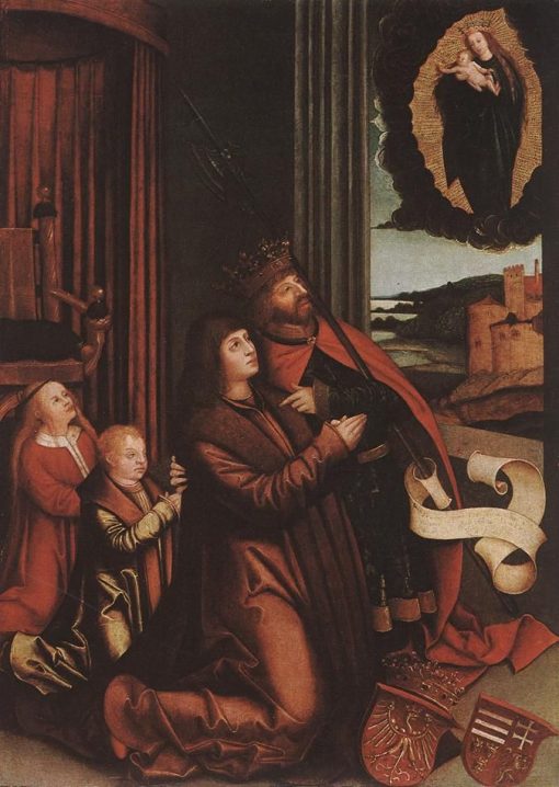 Saint Ladislas Presents Wladislav II and his Sons to the Virgin | Bernhard Strigel | Oil Painting