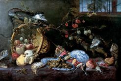 Still Life with Fighting Monkeys | Frans Snyders | Oil Painting