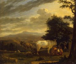 Landscape with Cattle | Carel Dujardin | Oil Painting