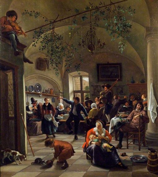 Merrymaking in a Tavern | Jan Havicksz. Steen | Oil Painting