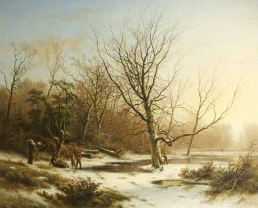 Winter Landscape | Pieter Lodewijk Francisco Kluyver | Oil Painting