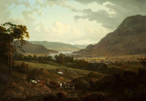 A Scene in the Lake District | Julius Caesar Ibbetson | Oil Painting