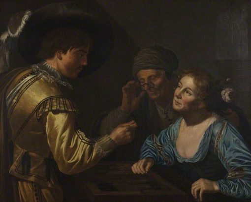 The Backgammon Players | Valentin de Boulogne | Oil Painting