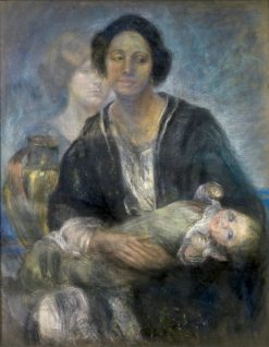 Italian Woman with Child | Alice Pike Barney | Oil Painting