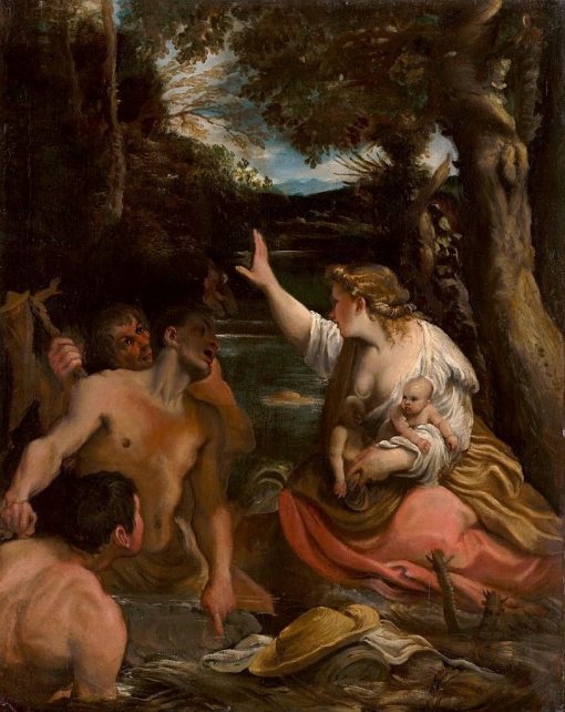 Leto Protects Her Children | Annibale Carracci | Oil Painting