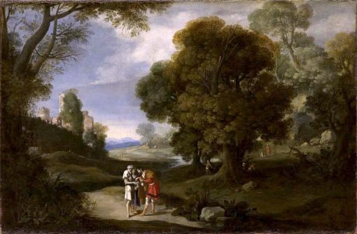 Landscape with Beggars and Roman Ruins | Bartholomeus Breenbergh | Oil Painting