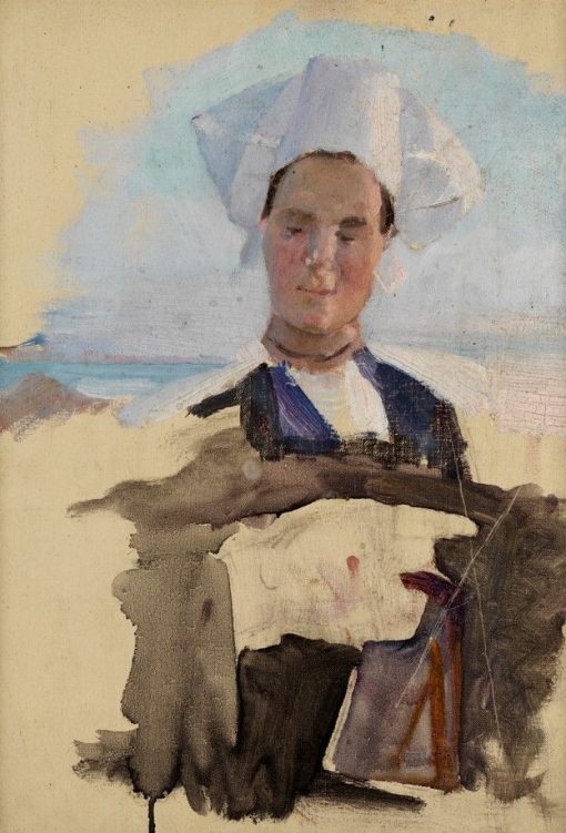 A Breton Woman and Other Studies | Cecilia Beaux | Oil Painting