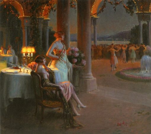 Evening on the Terrace | Delphin Enjolras | Oil Painting