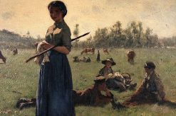 Resting in a Pasture | variste Carpentier | Oil Painting