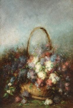 Lilac Basket | Theodor Aman | Oil Painting