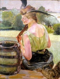 Poisoned well with a chimera | Jacek Malczewski | Oil Painting