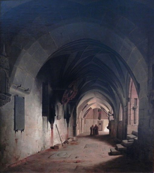 Cloister of Halberstadt Cathedral | Carl Hasenpflug | Oil Painting